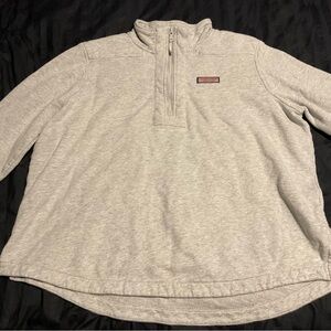 Women’s Gray Quarter-Zip Sweater